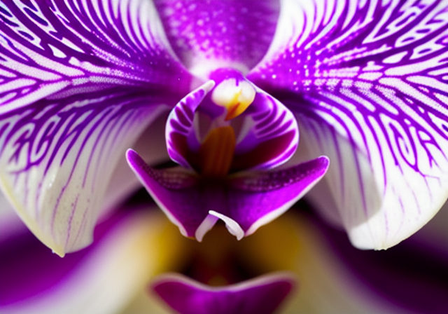 Uma bela orquídea em plena floração