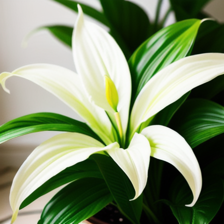 Peace Lily plant in an indoor setting
