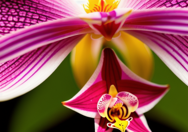 Terrestrial orchid blooming in a garden
