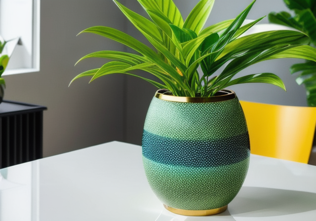 Beautiful indoor plant in a vase