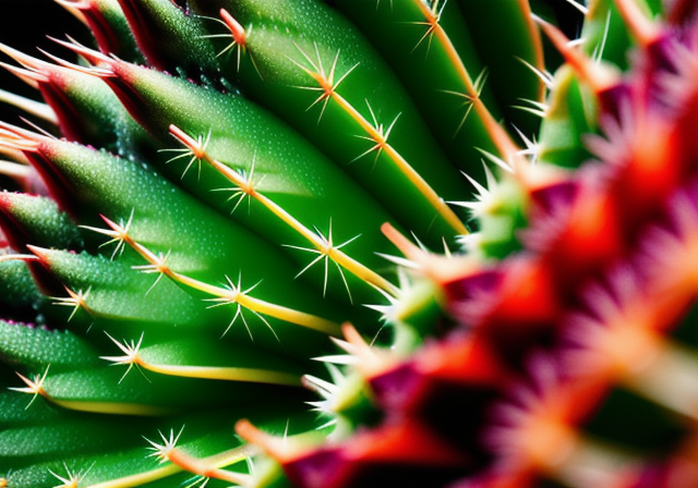 Rare cactus close-up