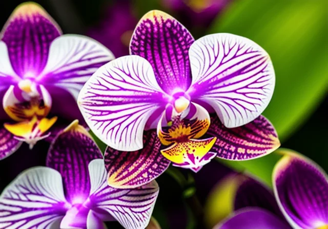 Orchid plant in bloom