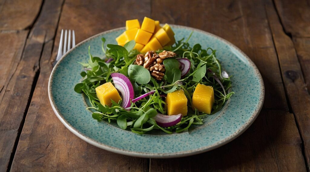 Salada Tropical de Manga e Abacaxi